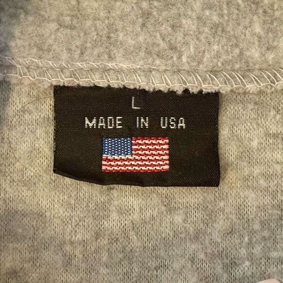 Vintage Made in the USA Fleece Zip Up High Collar Men's Vest Large - Picture 5 of 9